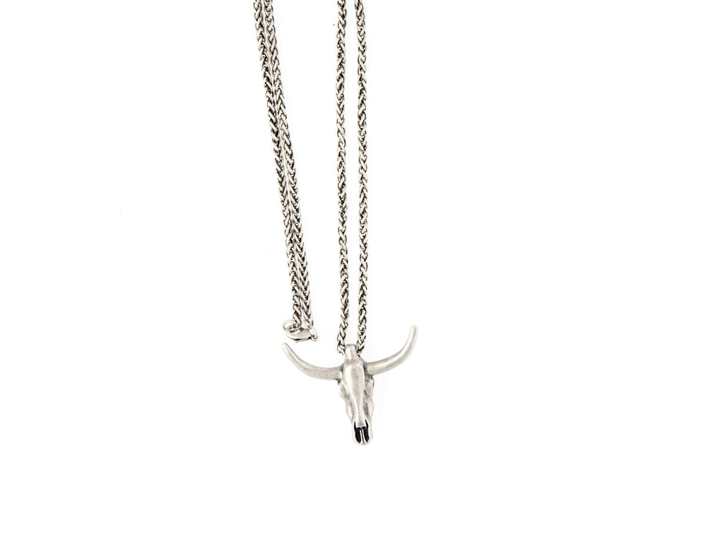 COLLAR BUEY PLATEADO