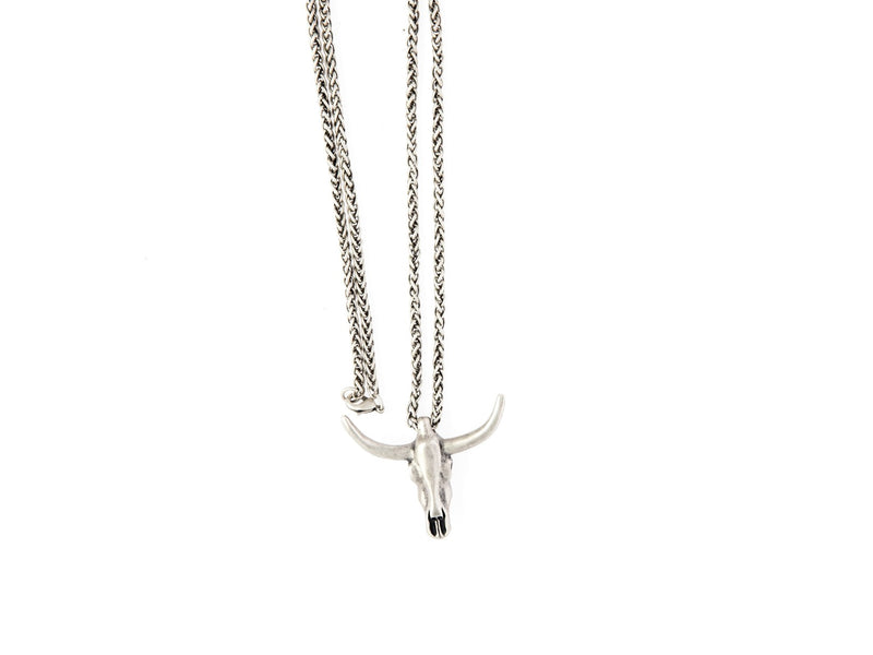 COLLAR BUEY PLATEADO